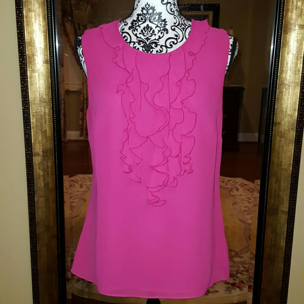 Alfani Pink Blouse with Ruffles